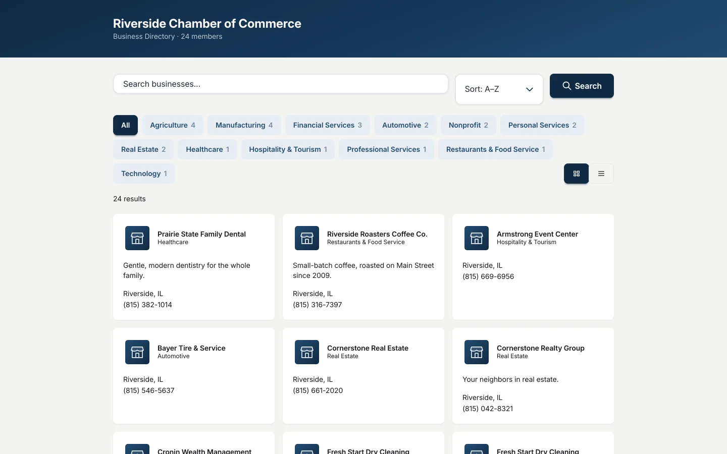 Enhanced directory listing with priority placement, logo, video and photo gallery