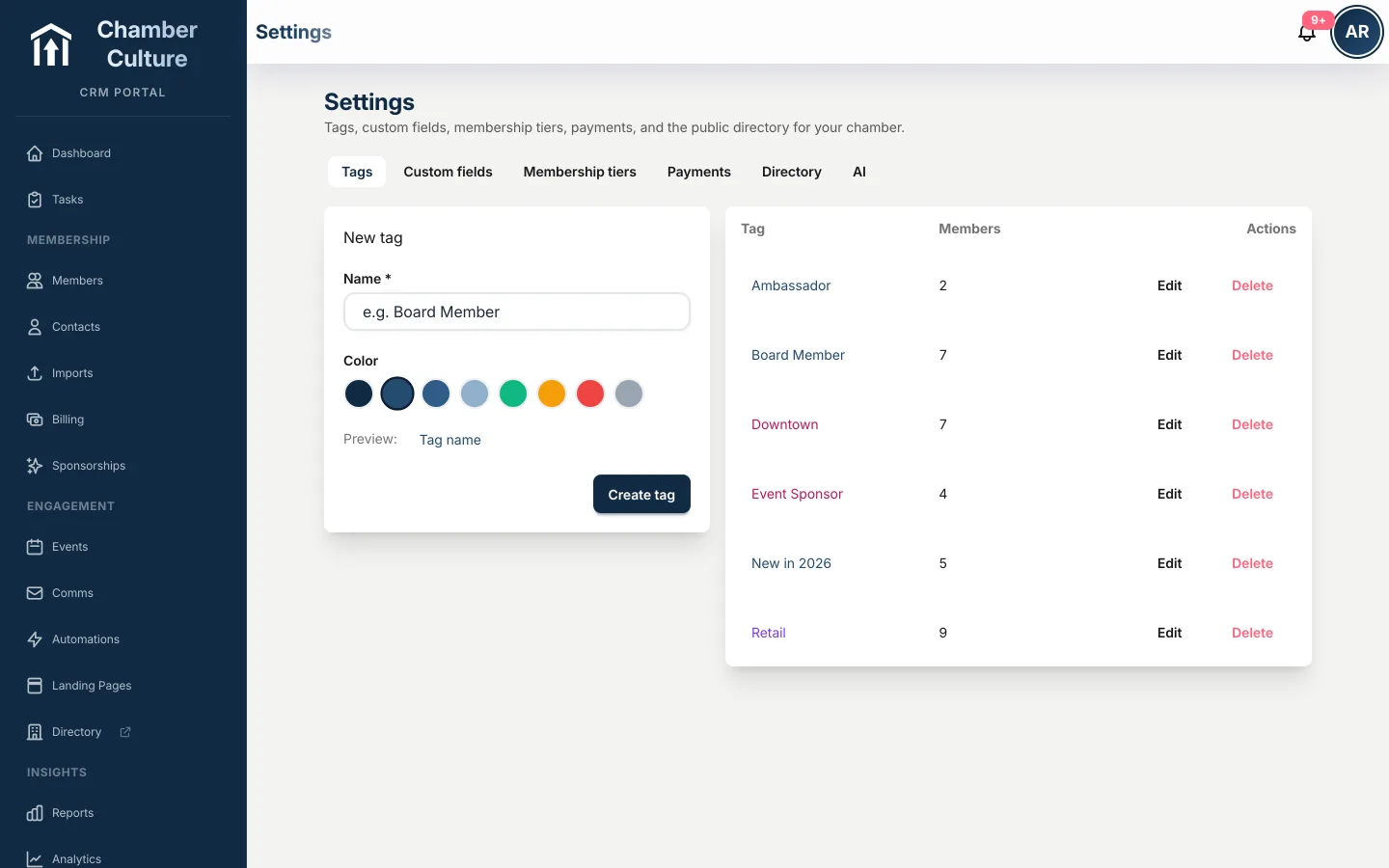 Integration settings for QuickBooks Online, Mailchimp and Constant Contact sync
